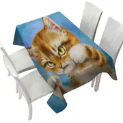 Cool Cat Designs the Fighter Kitten Tablecloth
