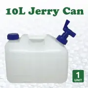 Water Jerry Can 10L White Plastic Food Grade Camping OZ