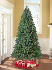 Holiday Time Kennedy 7.5' Pre-lit Regular Full Quick Set Fir Christmas Tree