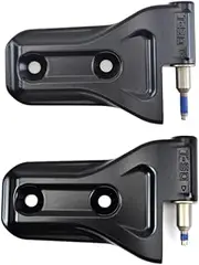 PT Auto Warehouse DH-CH6314S5-RH - Door Hinge, Smooth Black - On Door Side, 1 Right (Passenger Side) Lower + 1 Right (Passenger Side) Upper, (Replaces #: 68297680AF, 68302124AF)