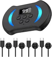 Mobile Phone Screen Auto Clicker Adjustable Connection Physical Simulation Finger Click Device Screen Auto Clicker-A, 4 Head, Black, 500304214A1