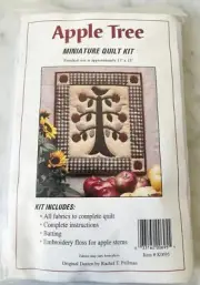 Apple Tree Miniature Quilt Kit Rachel Pellman Design Vintage Kit 13" x 15" NEW