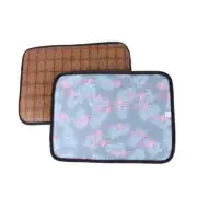 Double Sided Pet Self Cooling Mat, Summer Reusable Pet Blanket Pads Sleeping Cus