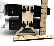 CB Ham Dual Mobile Desktop Radio Stand Set, holds 2 radios equal width