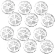 20pcs Transparent Yarn Winding Spools Holder for Home Sewing Easy to Use Thread Bobbin Organizer for DIY Crafts and Embroidery Projects
