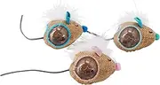 Petstages Mousin' Around Hide 'N Treat Cat Toy - 3 Pack - Treat Dispenser Cat Toy, Multi (69588), One-Size