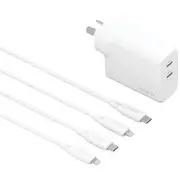 Cygnett ChargePlus 35W Dual Wall Charger + Lightning Cables