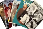 Vtg Lot Spinnerin Winter Knit Crochet Leaflet Sweater Poncho Shawl Stole Pattern
