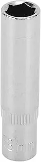 X AUTOHAUX Impact Socket 50mm for Car Motorcycle Dirtbike Repair Hardware Tool CR-V Silver Tone Durable 6 Point 8mm 1/4 Inch Drive
