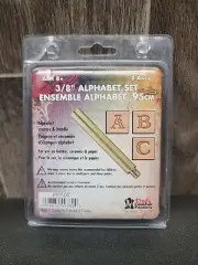 Tandy Leather 3/8'' Alphabet Stamp Set 27 pc Unopened Craftool