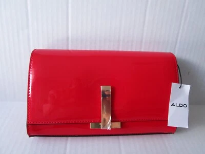 Aldo Women’s Handbag ADORINGX Red/ Gold Chain Strap NWT