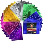 Arteza Metallic Felt Fabric Sheets, Set of 30, 8.3 x 11.8 inches, 6 Colors, Soft Felt Squares for Creating Toys, Home Decor, Sewing and Craft Projects