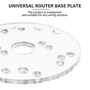 Router Base Plate 6.5inch Clear Acrylic Router Baseplate with Centering pazqn