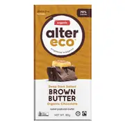 Organic Alter Eco Dark Salted Brown Butter Chocolate 80g – Fresh, healthy organic delivery | Doorstep Organics.