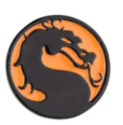Mortal Kombat logo Enamel Pin. Australian Stock free Au shipping