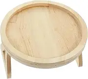 Wooden Folding Pallet Couch Table Sofa Arm Rest Tray Snack Serving Table Couch Side Table Easy to Assemble