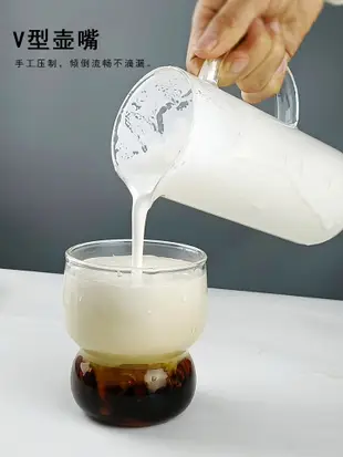 玻璃奶泡壺打奶泡機手動家用器材咖啡牛奶拉花攪拌奶蓋打發 (8.3折)