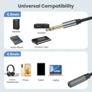Flexible 1/4inch to 3.5mm Cable for Better Sound Experience for Amplifiers