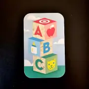 Target ABC Wooden Blocks PLASTIC NEW COLLECTIBLE GIFT CARD ($0) #2126