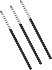 OFFIGAM 3Pcs Eye Makeup Brush Flat Concealer Brush for Liquid Foundation Angled Brush for Under Eye Concealer Soft Cosmetic Powder Brushes for Application