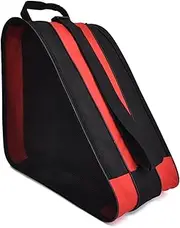 Breathable Skate Carry Bag Case for Kids Roller Skates Inline Skates Ice Skates Protective Pads Red