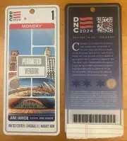 2024 DNC DEMOCRATIC NATIONAL CONVENTION TICKET/ CREDENTIAL! KAMALA HARRIS! DAY#1