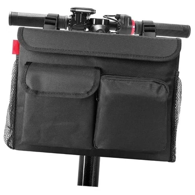 Multiple Pocket Scooters Bag Including Cup Holder And Secure Device Protecting