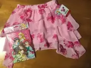 Disney Princess Jumping Beans Sz 4 Tangled Rapunzel Skirt + Diary Easter