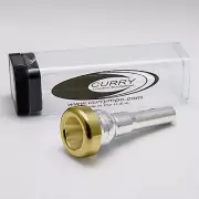 Genuine Curry TC Series 10.5TC 24K Gold Rim & Cup Cornet Mouthpiece NEW