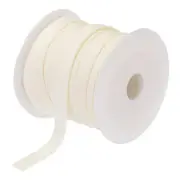 1/2 Inch Double Fold Bias Tape Continuous Bulk Bias Tape (Beige White 25 Yards)