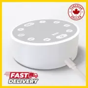 White Noise Sleep Sound Machine Bluetooth Speaker with Ambient Light Aid