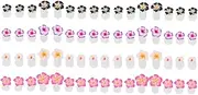 Beatifufu 2sets Silicone Toe Separators Toe Protectors for Nail Art Dividers Nail Polish Spacers 32pcs*2