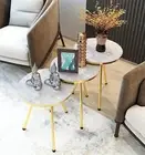 Set of 3 Nesting END Tables - Round Stacking Coffee Side Tables for Small Spaces