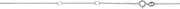 [JewelryWeb] 14k White Gold 0.8mm Sparkle Cut Classic Cable Chain Necklace With Spring-Ring Clasp 46 Centimeters Chain-Necklace for Women and Men