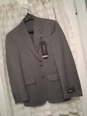 NEW KENNETH COLE BLAZER 38S 66% WOOL GRAY SLIM AWEAR TECH