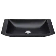 Classique 600 Solid Surface Above Counter Basin, Matte Black