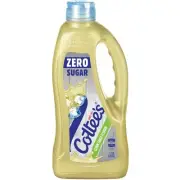 Cottee's Zero Sugar Cordial Lemon Cordial Lemon Crush Bottle 1l