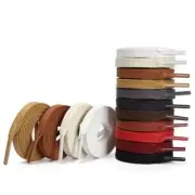 Fashion Flat Waxed Cotton Shoe Laces Unisex Boots Casual Sneakers Shoelace.