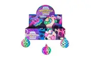 Sensory Squishy Glitter Ball Keychain