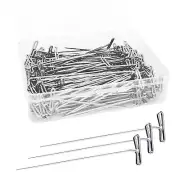 200 Pcs 2 Inch Stainless Steel T Pins Sewing Pins for Wigs Foam Head Quilting