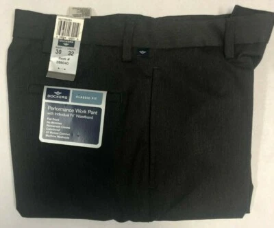 Dockers Men Classic Fit Performance Work Pant with Indiv Fit Waistband 30Wx32L