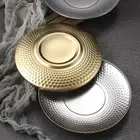 Double Insulated Hammer Pattern Barbecue Plate Thickened Fruit Plate Camping