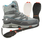 Korkers Women's Bantam Lite Wading Boot with Kling-On + Felt soles - Size 7