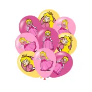 18PC Princess Peach Balloons Birthday Party Decorations Supplies