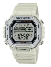 Casio Standard Digital White Resin Strap Quartz MWD-110H-8AV 100M Men's Watch