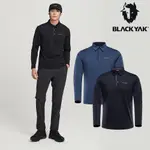 【BLACKYAK】男 HOLIDAY長袖POLO衫(海軍藍/黑色)-秋冬 刷毛 運動服 休閒服 |BYAB2MC301