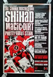"Shihad & Magic Dirt" General Electric Tour Vintage Poster 1999 Silk Screen Rare