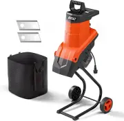 Wood Chipper Shredder 1800W Electric Leaf Mulcher Shredder with Collection Bag 1