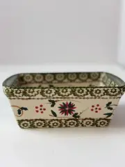 Temp-Tations Old World Christmas RED & GREEN 6 3/4" 12 Oz Baker Mini Loaf Pan