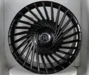 4 RF2 20 inch STAGGERED Gloss Black Rims fits JAGUAR S-TYPE 2000-2008